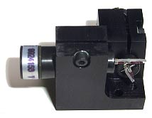Cambridge model 6210 scanners in X-Y mount, with mirrors