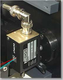 PCAOM changing white light into red + cyan